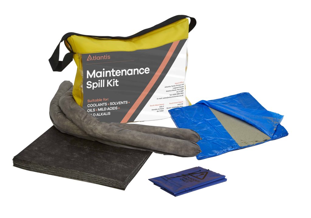 Maintenance Absorbent Spill Kit Litre Holdall Bag With Drain Cover