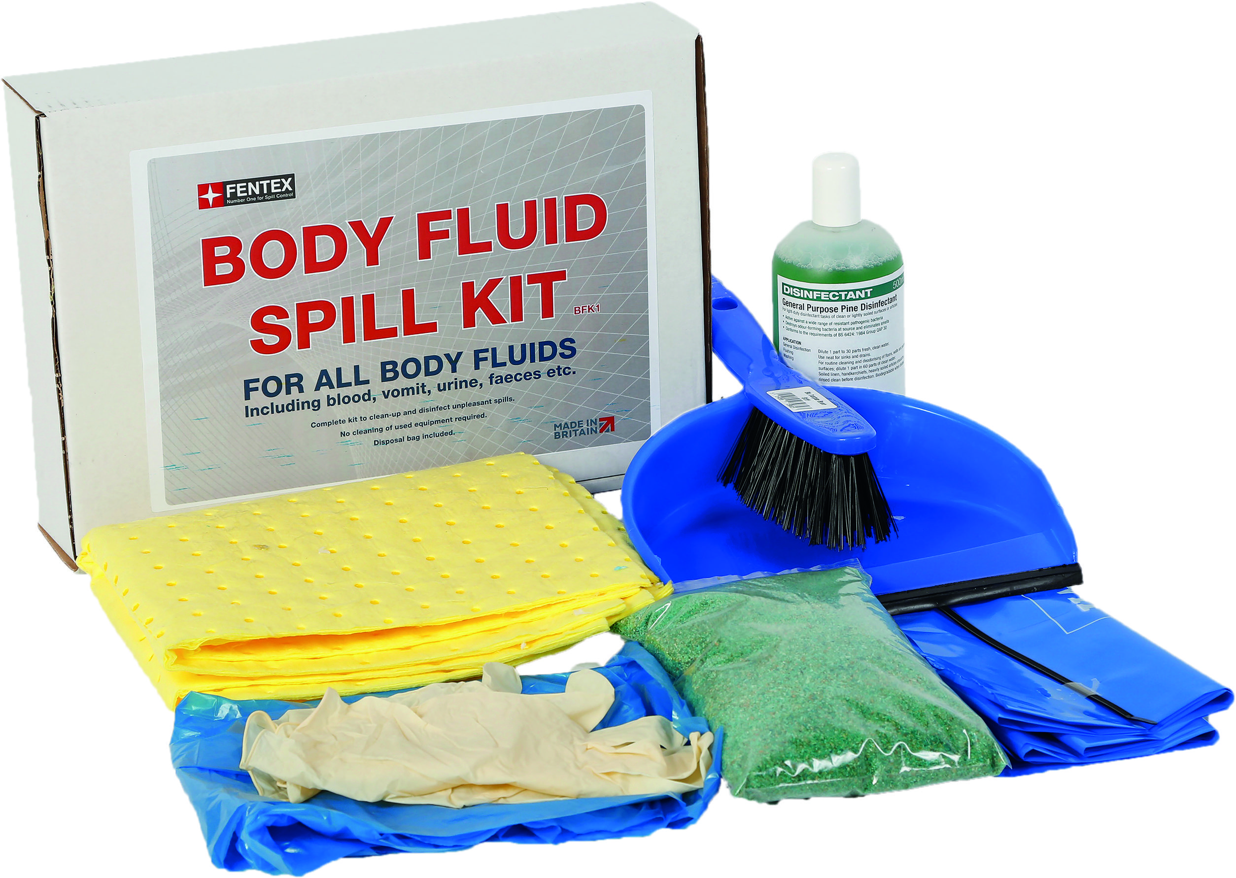Body Fluid Spill Kit in Box Oil and Fuel Spill Kits Oil Spill Kit