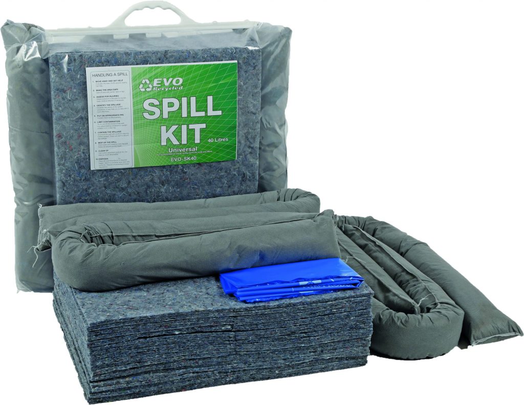 40 Litre Spill Kit in clip close bag Oil and Fuel Spill Kits Oil