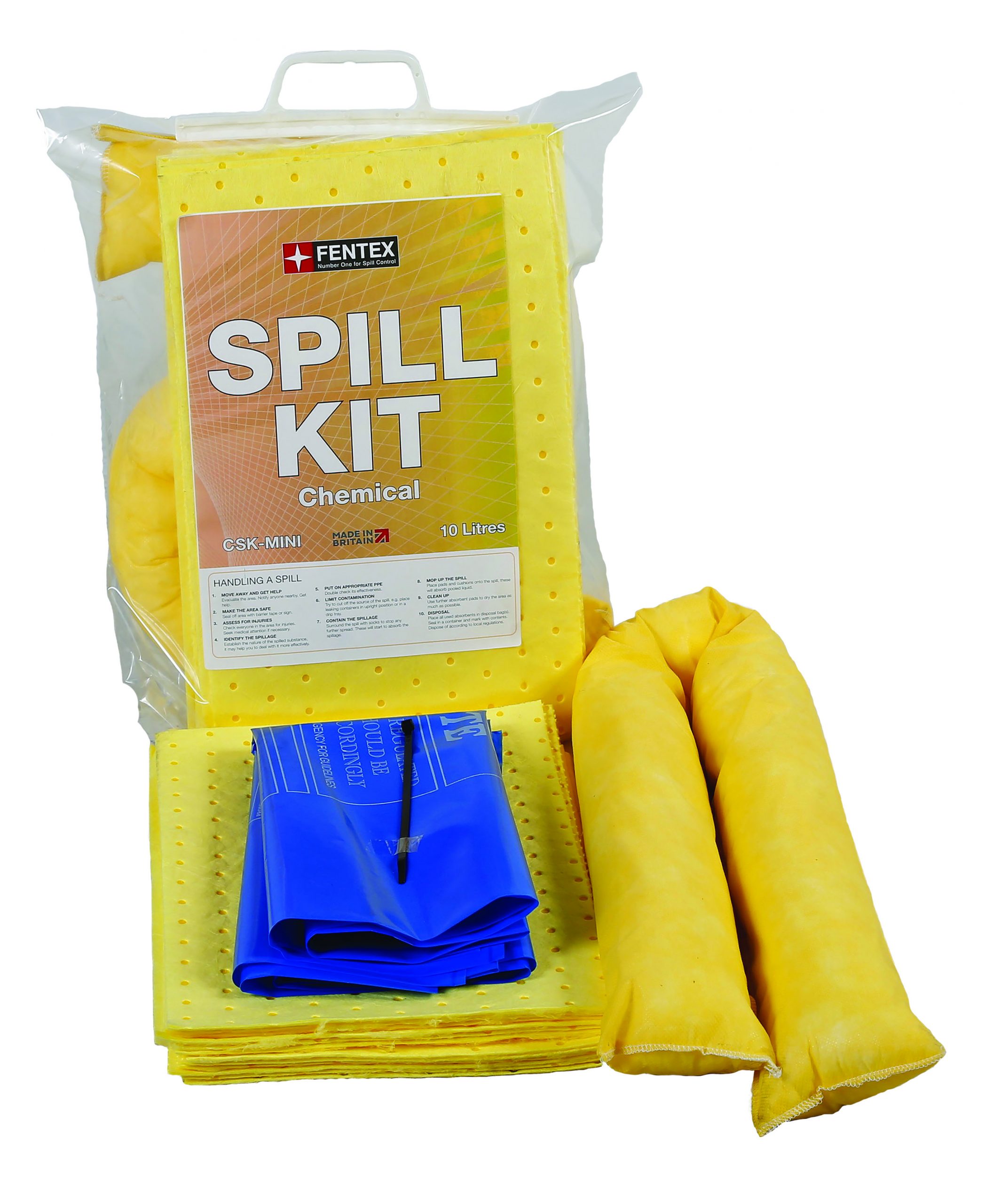 Chemical Spill Kit in Clip-top Bag - Oil and Fuel Spill Kits | Oil ...