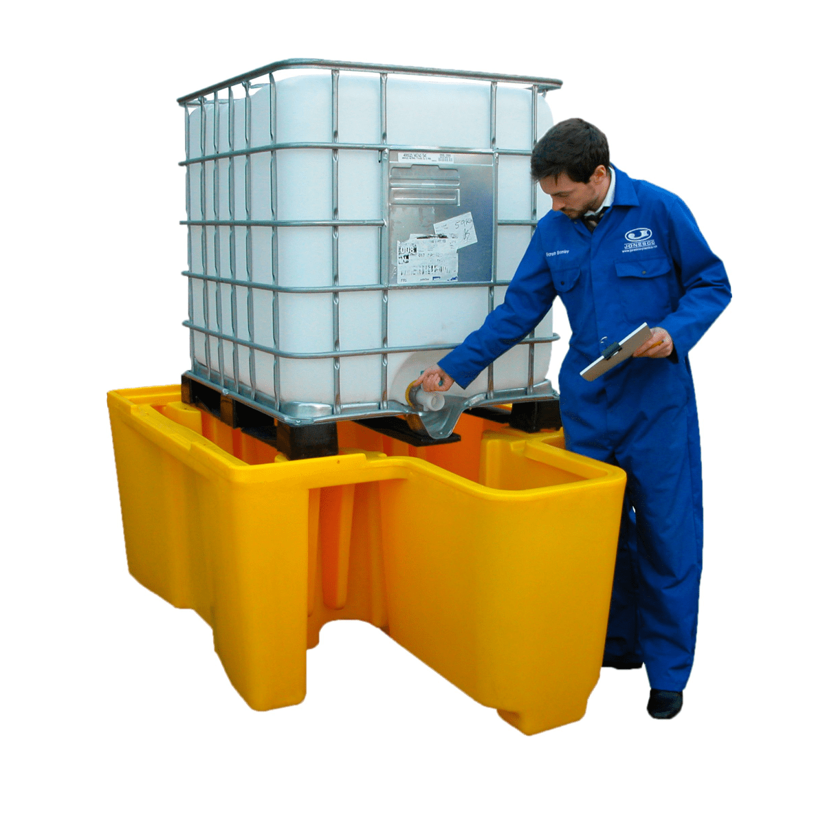 IBC Spillpallet with platform and integral dispenser - Oil and Fuel ...