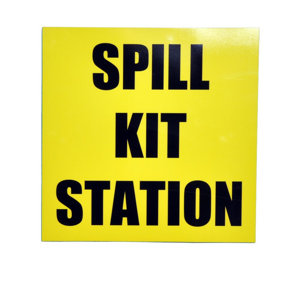 Spill Kit Location Sign