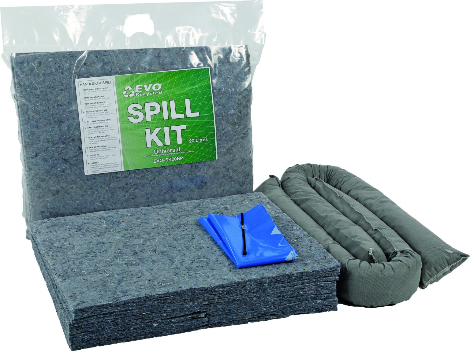 EVO universal Spill Kit in sealed Break Pack - Oil and Fuel Spill Kits ...