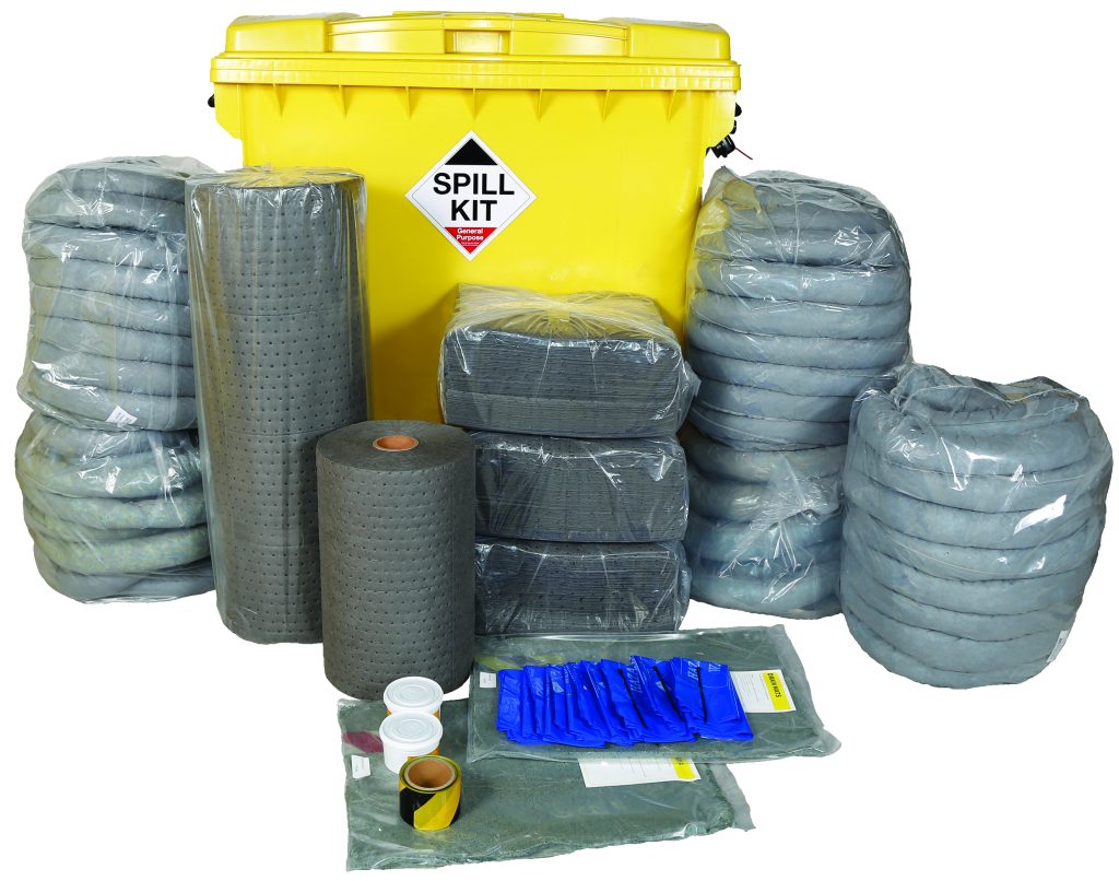 General Purpose Spill Kit in Wheeled Bin 1100 Litre