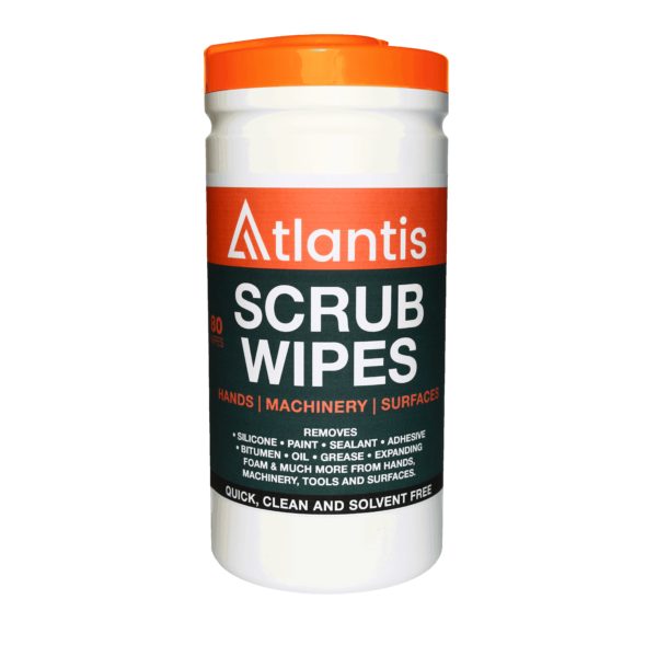 Atlantis SCRUB Hand & Machinery Wipes (80 wipes)
