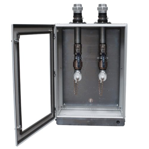 2″ Dual Top Entry Fill Point Cabinet with Window